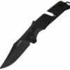 SOG Trident AT - Blackout 11-12-05-57, 3.7" D2 Black Clip Point Plain Blade, Black GRN Handle