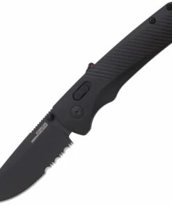 SOG Flash 11180257 MK3 AT-XR 3.45" Partially Serrated Edge, Blackout GRN Handles