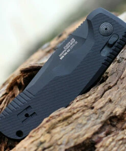 SOG-TAC AU Auto Textured Aluminum (3.43" Cryo D2 Straightback) 15-38-01-57 -Buck Knives Sales SOG15 38 01 57.2 88209.1645715960