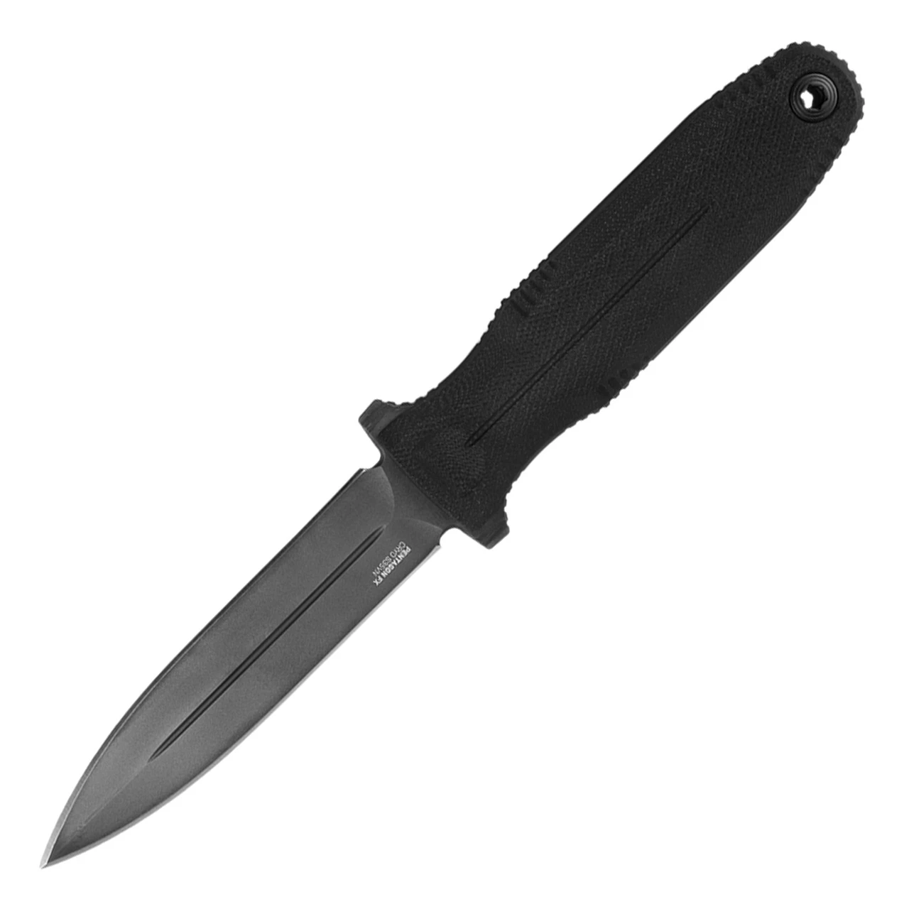 SOG Pentagon FX Covert Blackout SOG17610157, 4.77" CPM S35VN Black Titanium Nitride Straight Blade, Black G-10 Handle 1 SOG Pentagon FX Covert Blackout SOG17610157, 4.77" CPM S35VN Black Titanium Nitride Straight Blade, Black G-10 Handle