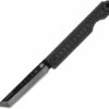 StatGear Pocket Samurai Folding Knife STAT116, 2.1" 44OC Satin Plain Blade, Black Aluminum Handle