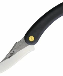 Svord Knives Svord Amerikiwi Skinner - Black (3.5" 15N20 Satin) AMKIB