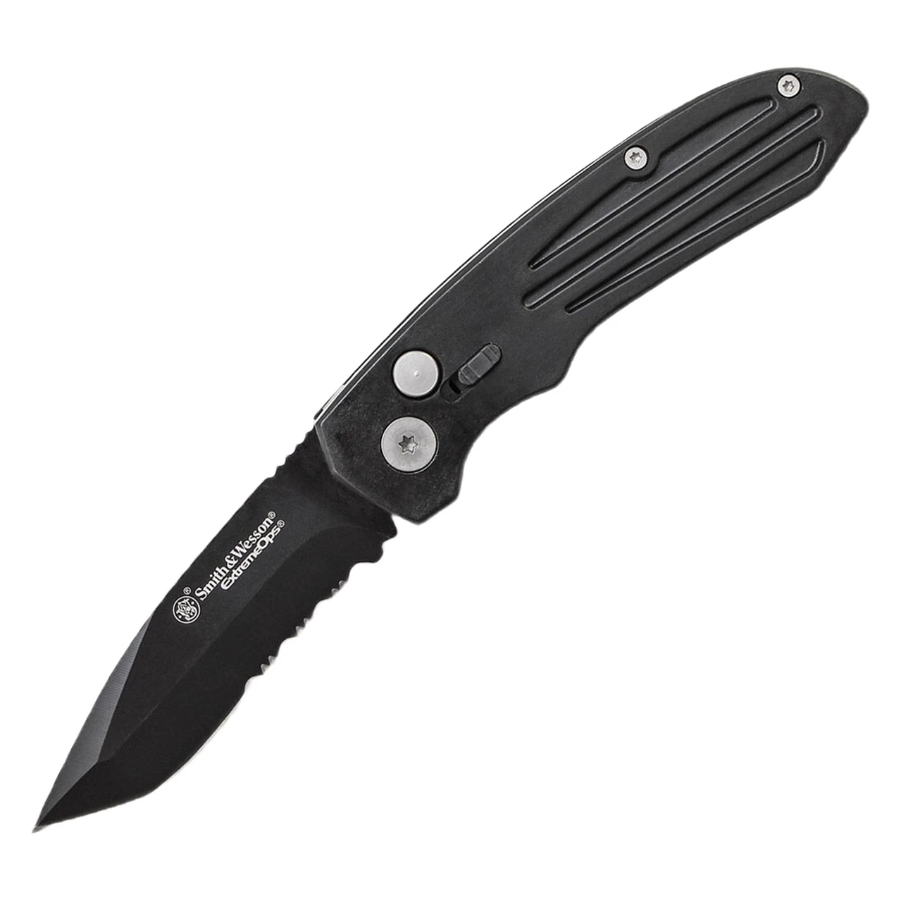 Smith and Wesson Smith & Wesson Extreme Ops, Medium Black Blade, Combo Edge 1 Smith and Wesson Smith & Wesson Extreme Ops, Medium Black Blade, Combo Edge