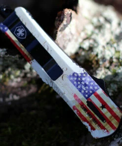 Templar Knife Co. Templar Knife Small OTF We The People S-WTP-13-2, 2.75" 440C Satin Dagger Blade, Aluminum Zinc Handle -Buck Knives Sales SWTP 31052.1604338784