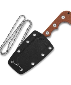 QSP Knife Neckmuk Neck Knife QS125-E, 2.875" D2 Plain Blade, Brown Linen Micarta Handle -Buck Knives Sales Screenshot 2021 01 15 QS125 E QSP KNIFE 2 34181.1610729950