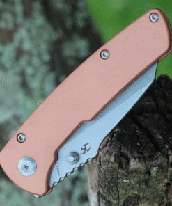 Kansept Knives Main Street K1015B5, 3.41" 154CM Stonewashed Wharncliffe Blade, Copper Handle -Buck Knives Sales T1015B5.3 53200.1624636498