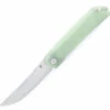 Kansept Knives Kansept Hazakura T1019C3, 3.54" 154CM Satin Plain Blade, Jade G-10 Handle