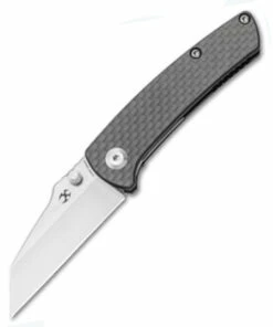 Kansept Knives T2015A3 Little Main Street Folding Knife, 2.25" 154CM Reverse Tanto Satin Plain Blade, Carbon Fiber Handle