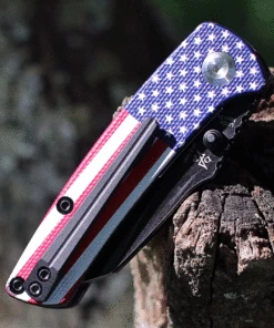 Kansept Knives Little Main Street KT2015F, 2.26" 154CM Black Plain Blade, G-10 American Flag Handle (Limited To 100) -Buck Knives Sales T2015F.1 42319.1623789530