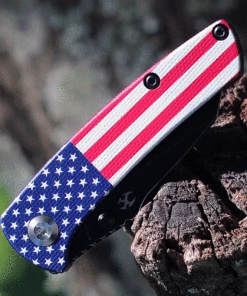 Kansept Knives Little Main Street KT2015F, 2.26" 154CM Black Plain Blade, G-10 American Flag Handle (Limited To 100) -Buck Knives Sales T2015F 48197.1623789530