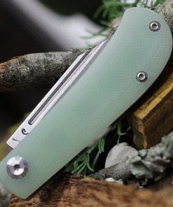 Kansept Knives KT2026S3 Swan Bevy Slip Joint, 2.45" 154CM Satin Plain Blade, Natural G-10 Handle -Buck Knives Sales T2026s3.1 54811.1618861618