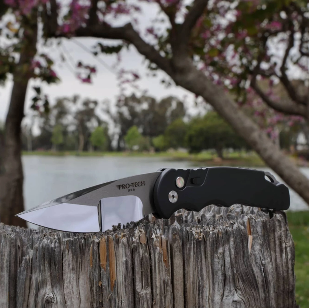 Pro-Tech TR-5 Custom Automatic Blk Alum (3.25" Mirror Compound) T5450 3 Pro-Tech TR-5 Custom Automatic Blk Alum (3.25" Mirror Compound) T5450 - Image 3