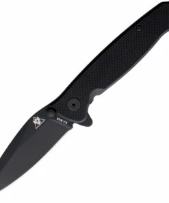 Ka-Bar TDI Framelock KA2490, 3.5" AUS 8A Plain Blade, Black G10 Handle