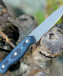 Tops Knives Dicer 4 Steak Knife DCR4-01, 4.38" CPM S35VN Tumble Blade, Blue/Black G10 Handle -Buck Knives Sales TPDCR401.1 64510.1604524198