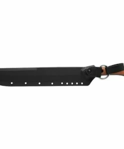 TOPS KAGE-01 Cuma Kage 15.50" 1095 Black Traction Coating, Tan Canvas/Black Micarta Handles -Buck Knives Sales TPKAGE01.2 18353.1592516805