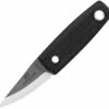 TOPS Mini Tanimboca Puukko TPMPUK01, 1.63" 1095 Tumble Finish Blade, Black Canvas Handle