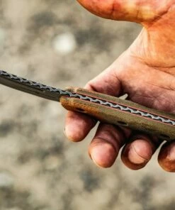 TOPS KNIVES VTAC-03 Viking Tactics Patriot, 3" 1095 Acid Rain Blade, Tan & Green Canvas Micarta -Buck Knives Sales TPVTAC03.2 98893.1570475201