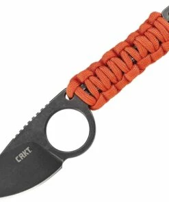 CRKT 2415 Tailbone, 2.13" 8Cr13MoV Stonewashed Plain Blade, 45Mn Carbon Steel Chain L