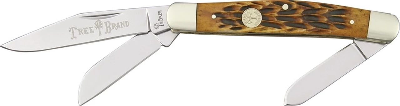 Boker Tree Brand 110726 Stockman, Brown Jigged Bone Handle 1 Boker Tree Brand 110726 Stockman, Brown Jigged Bone Handle