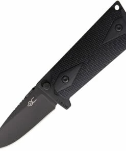 Ultimate Equipment M1911 Compact Hammerhead UECKGB, 4.2" 440C Stainless Black Titanium Blade, Black Checkered G-10 Handle