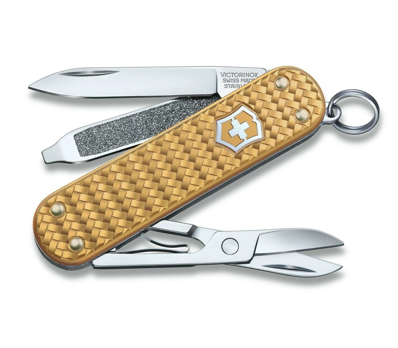 Victorinox Swiss Army Classic Precious Alox Brass Gold - 0.6221.408G 1 Victorinox Swiss Army Classic Precious Alox Brass Gold - 0.6221.408G
