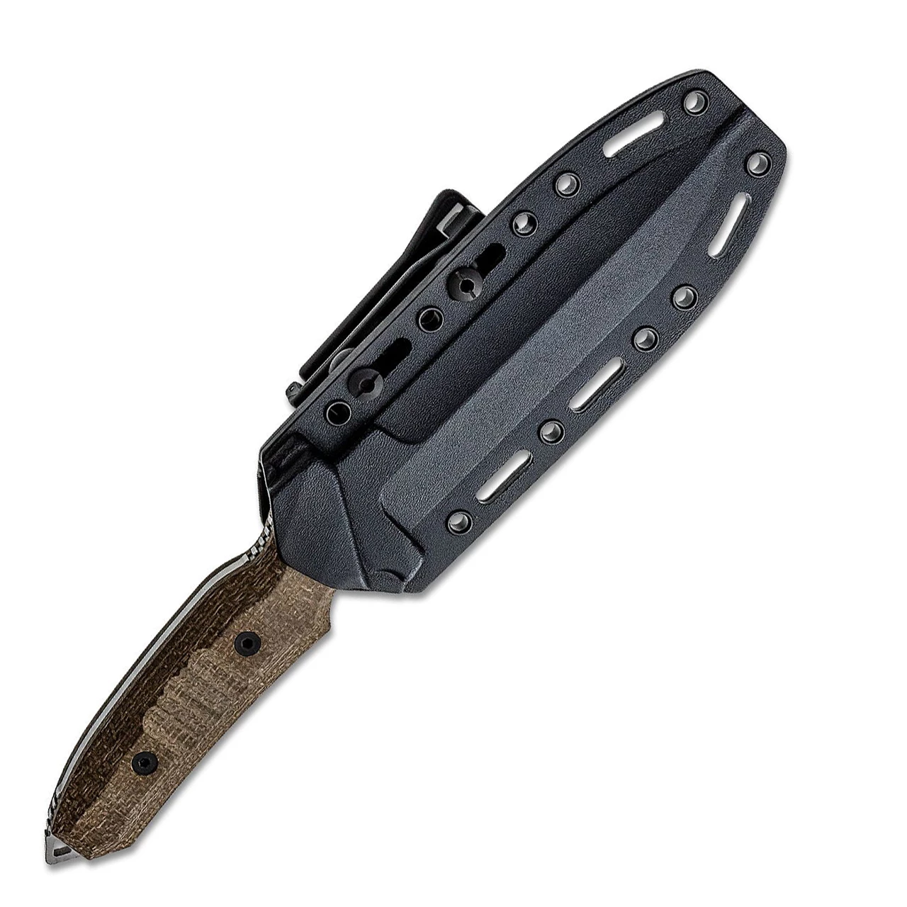 Viper Knives Fearless Fixed Blade 4018CG, 6.0" Sleipner Stonewash Single Edge Dagger, Green Canvas Burlap Handles, Kydex Sheath 3 Viper Knives Fearless Fixed Blade 4018CG, 6.0" Sleipner Stonewash Single Edge Dagger, Green Canvas Burlap Handles, Kydex Sheath - Image 3