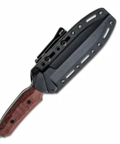 Viper Knives Fearless Fixed Blade 4018CR, 6.0" Sleipner Stonewash Single Edge Dagger, Red Canvas Burlap Handles, Kydex Sheath -Buck Knives Sales VP4018CRnb 40149.1620923503