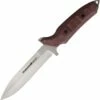 Viper Knives Fearless Fixed Blade 4018CR, 6.0" Sleipner Stonewash Single Edge Dagger, Red Canvas Burlap Handles, Kydex Sheath