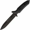 Viper Knives Fearless Fixed Blade VT4020FC, 6.0" Sleipner Black Single Edge Dagger, Carbon Fiber Handles, Kydex Sheath