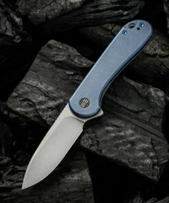 We Knife Co. WE Knife Elementum Frame Lock - Blue Ti (3" CPM 20CV Gray SW) WE18062X-2