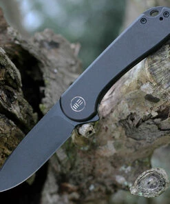 We Knife Co. WE Knife Elementum Frame Lock - Blk Ti (3" CPM 20CV Blk SW) WE18062X-3