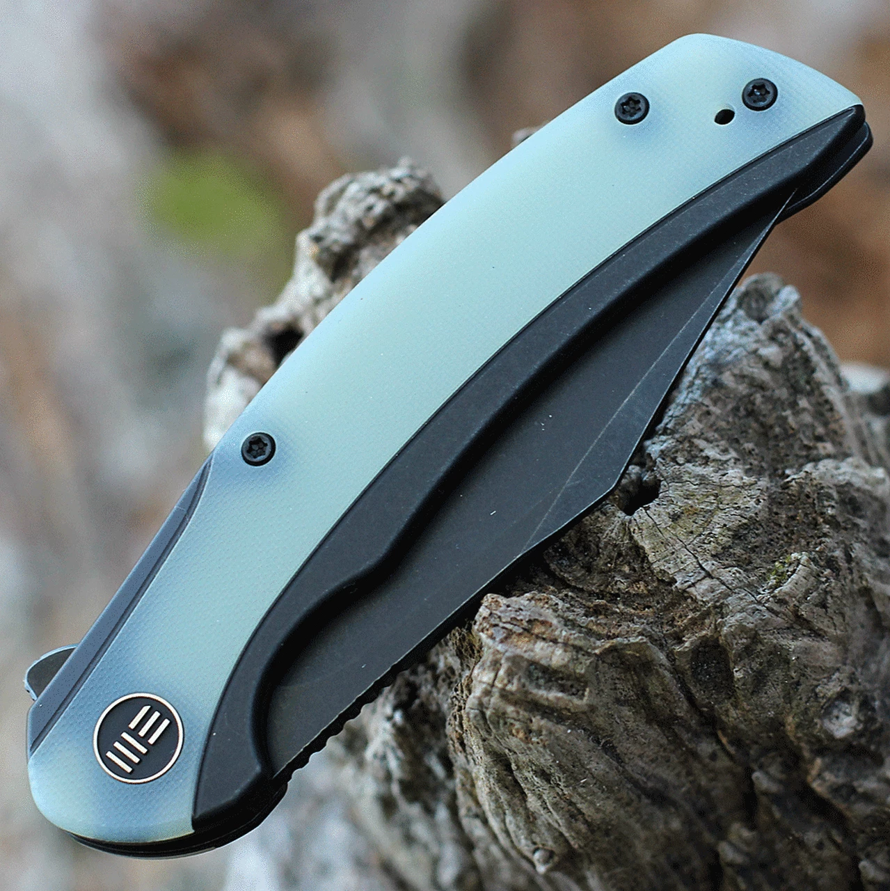 We Knife Co. WE Knife Snick - Blk Ti / Natural G10 (3.5" CPM 20CV Blk SW) WE19022F-4 3 We Knife Co. WE Knife Snick - Blk Ti / Natural G10 (3.5" CPM 20CV Blk SW) WE19022F-4 - Image 3