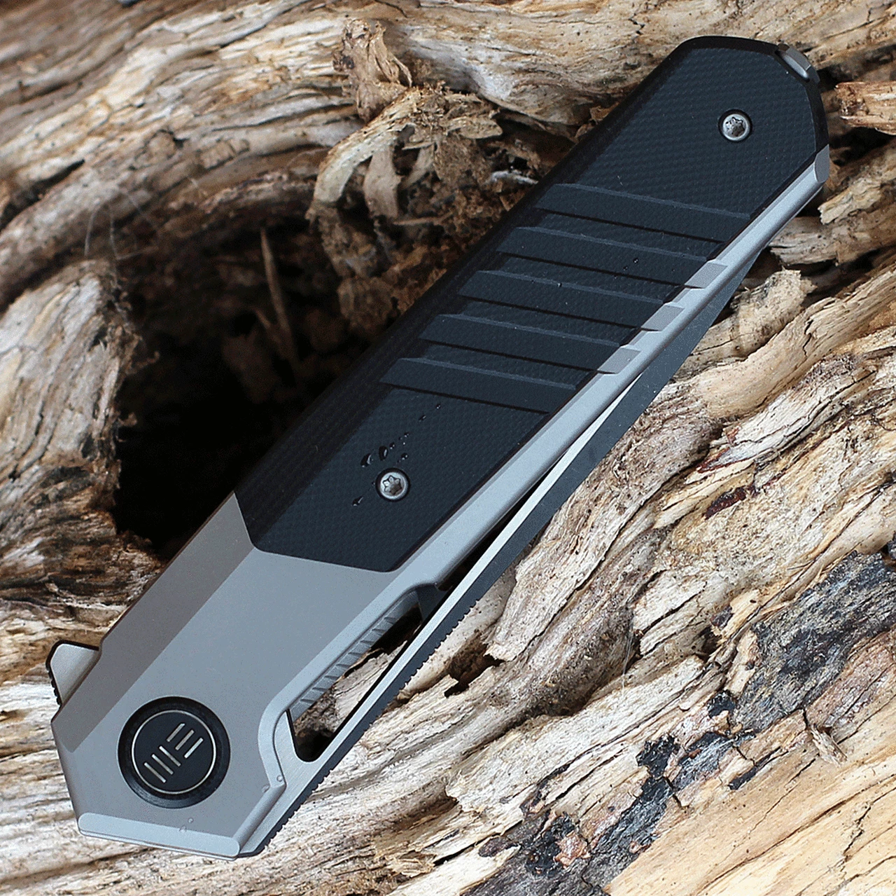 We Knife Co. WE Knife Arsenal - Gray Ti /Blk G10 (3.5" CPM 20CV Two Tone) WE20073-3 3 We Knife Co. WE Knife Arsenal - Gray Ti /Blk G10 (3.5" CPM 20CV Two Tone) WE20073-3 - Image 3