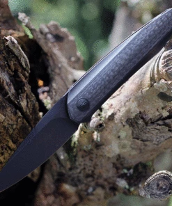 WE Knife Co. Black Void Opus - Black Ti / CF (2.84" CPM-20CV Black SW) 2010V-1