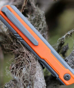 WE Knife Co. Peer, 2015A, 3.5" CPM 20CV Stonewashed Blade, Gray Titanium Handle with Orange G-10 Overlay 7 WE Knife Co. Peer, 2015A, 3.5" CPM 20CV Stonewashed Blade, Gray Titanium Handle with Orange G-10 Overlay -Buck Knives Sales WE2015A.2 31412.1612285153