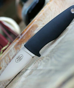 Fallkniven WM1 Fixed Blade Sporting Knife WM1ZCOS, 2.75" Lam. CoS Satin Drop Point Plain Blade,Black Thermorun Rubber Handle, Zytel Neck Sheath -Buck Knives Sales WM1COS.2 27735.1583164347