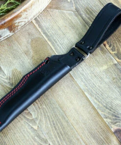 Fallkniven WM1 Fixed Blade Sporting Knife WM1LCOS, 2.75" Lam. CoS Satin Drop Point Plain Blade,Black Thermorun Rubber Handle, Leather Sheath -Buck Knives Sales WM1LCOS.1 34066.1583164443