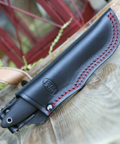 Fallkniven WM1 Fixed Blade Sporting Knife WM1LCOS, 2.75" Lam. CoS Satin Drop Point Plain Blade,Black Thermorun Rubber Handle, Leather Sheath -Buck Knives Sales WM1LCOS 21354.1583164443