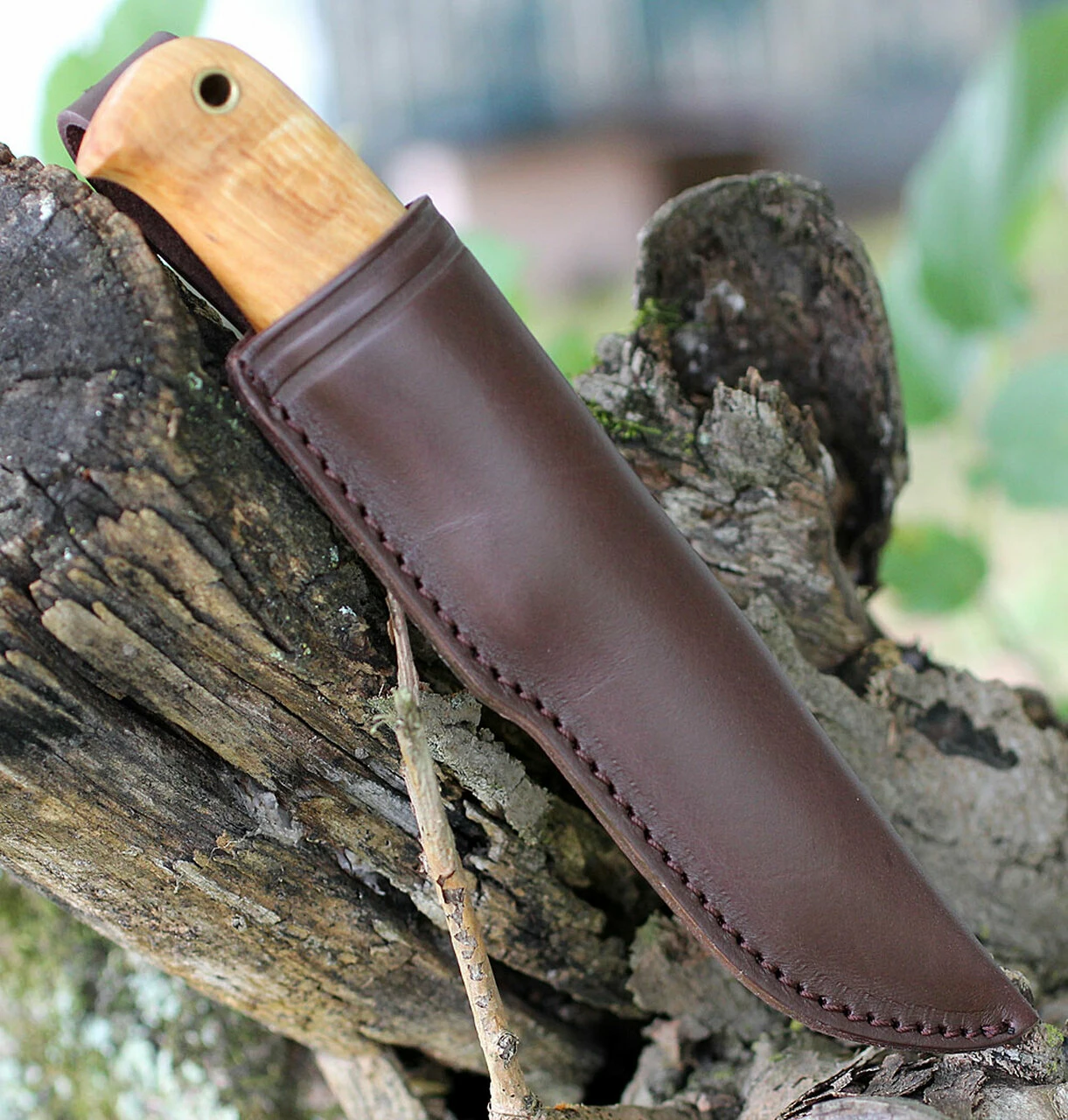 Helle 630 Wabakimi, 3.307" Triple Laminated SS Plain Blade, Curle Birch Handle 3 Helle 630 Wabakimi, 3.307" Triple Laminated SS Plain Blade, Curle Birch Handle - Image 3