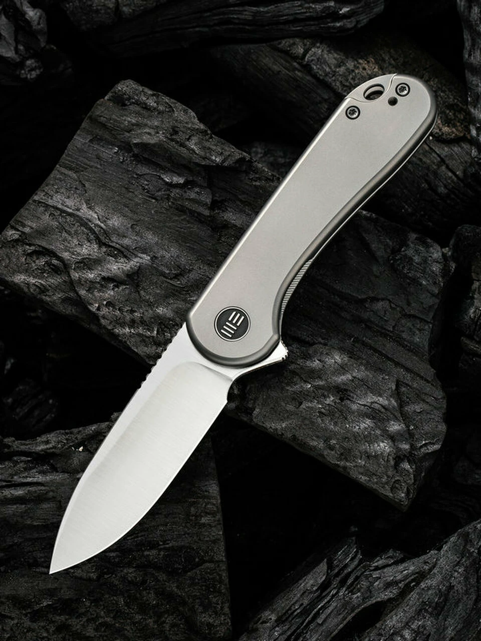 We Knife Co. WE Knife Elementum Frame Lock - Gray Ti (3" CPM 20CV Satin) WE18062X-1 1 We Knife Co. WE Knife Elementum Frame Lock - Gray Ti (3" CPM 20CV Satin) WE18062X-1