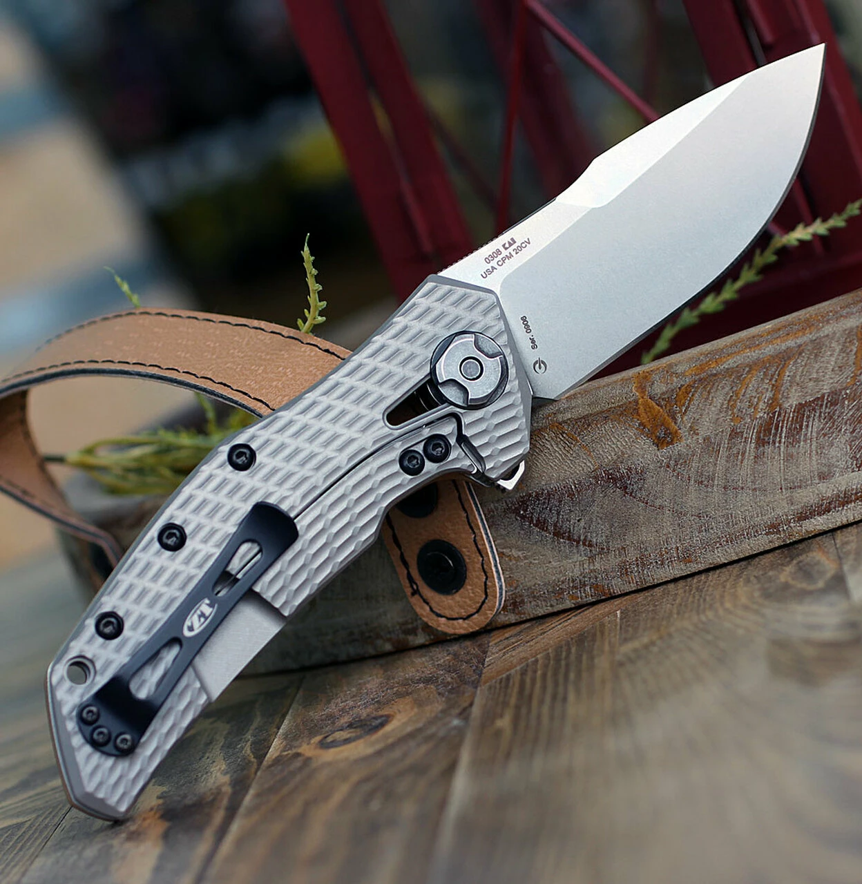 Zero Tolerance 0308 Framelock Folder, 3.75" CPM-20CV Stonewash Drop Point Plain Blade, Coyote Brown G-10 Handle 2 Zero Tolerance 0308 Framelock Folder, 3.75" CPM-20CV Stonewash Drop Point Plain Blade, Coyote Brown G-10 Handle - Image 2