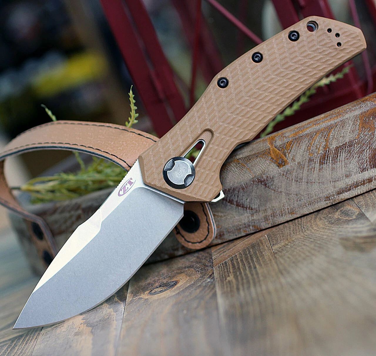 Zero Tolerance 0308 Framelock Folder, 3.75" CPM-20CV Stonewash Drop Point Plain Blade, Coyote Brown G-10 Handle 1 Zero Tolerance 0308 Framelock Folder, 3.75" CPM-20CV Stonewash Drop Point Plain Blade, Coyote Brown G-10 Handle