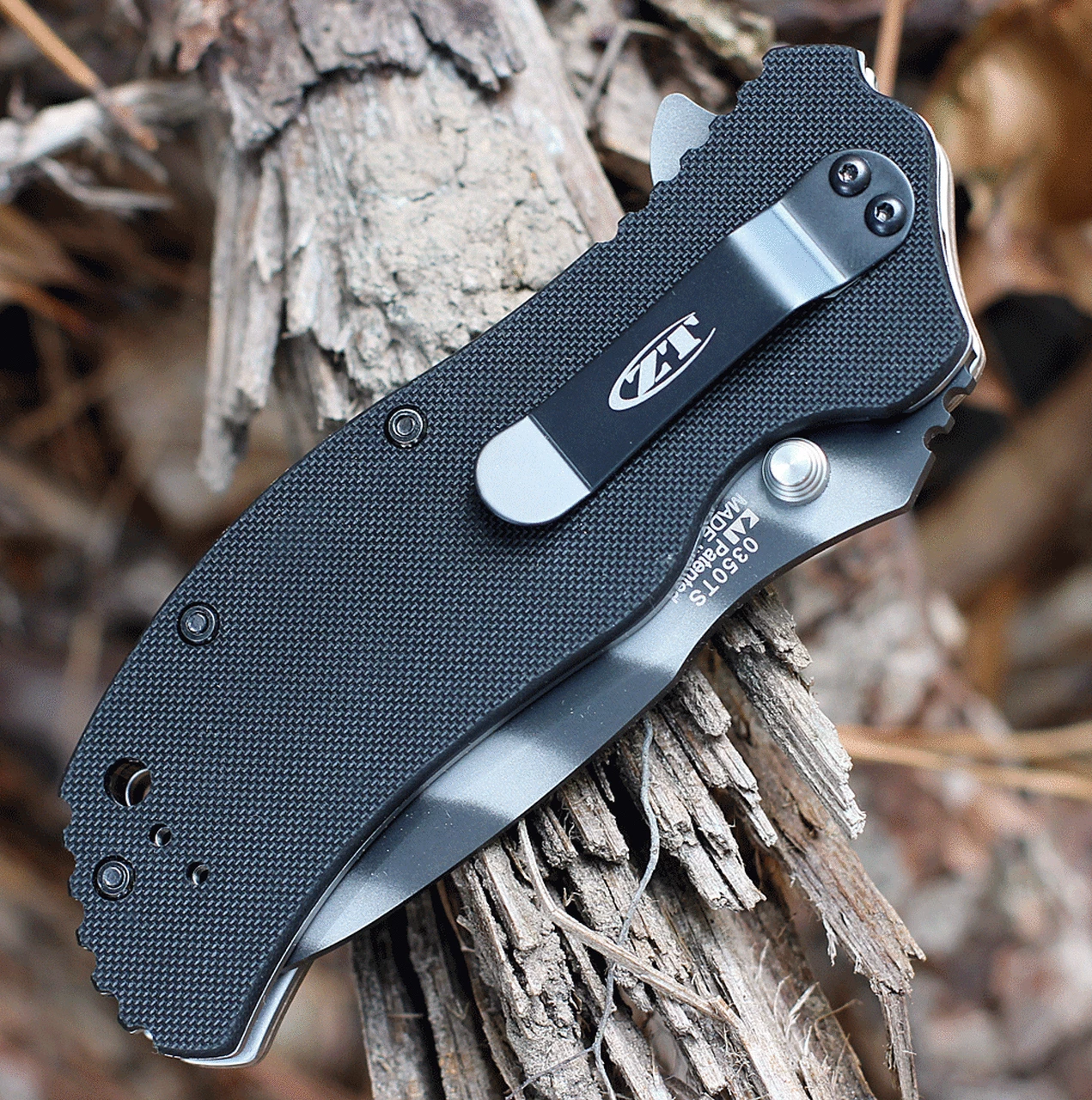 Zero Tolerance Hyena Brown (3.25" S30V Tiger Stripe) - 0350TS-HB 4 Zero Tolerance Hyena Brown (3.25" S30V Tiger Stripe) - 0350TS-HB - Image 4