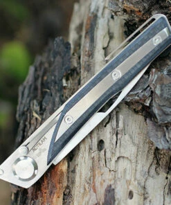 Actilam S4CFC Folder w/Clip, 3.5" 14C28N Plain Blade, Carbon fiber Handle -Buck Knives Sales acts4cfc.1 2 09744.1566585966