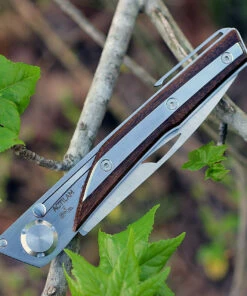 Actilam S4CWC Wood Folder w/ Clip, 3.375 in 14C28N SS Plain Blade -Buck Knives Sales acts4cwc 1 92460.1566585974