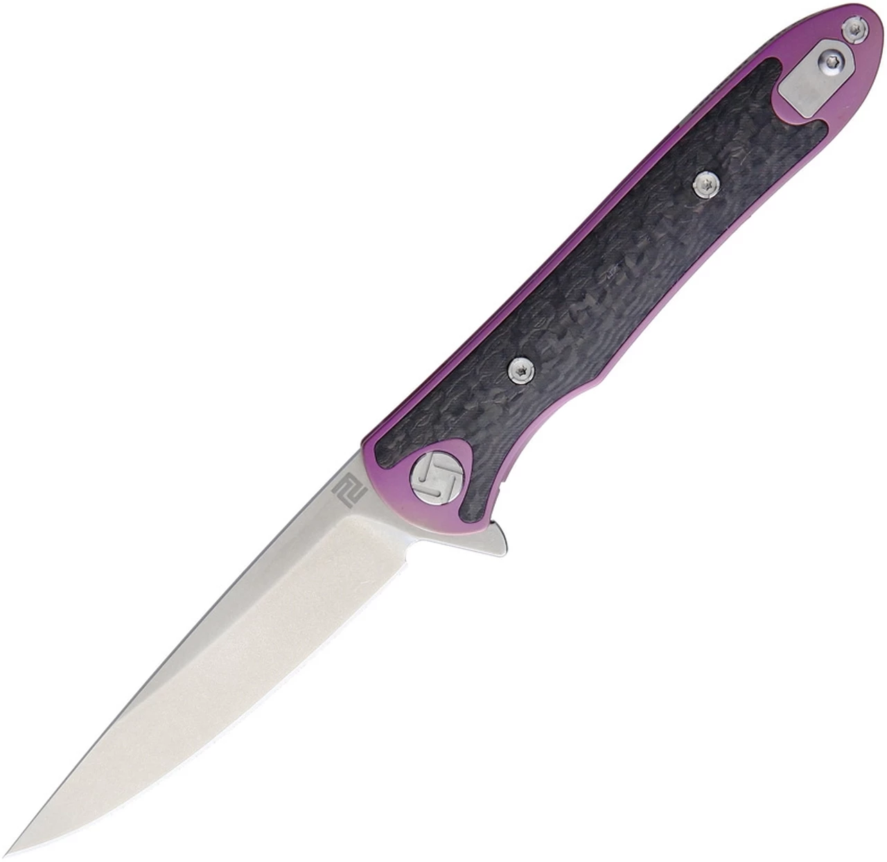 Artisan Cutlery Artisan ATZ1707GSRE Small Shark, 3.15" S35VN Plain Blade, Purple Titanium TC4 Handle 1 Artisan Cutlery Artisan ATZ1707GSRE Small Shark, 3.15" S35VN Plain Blade, Purple Titanium TC4 Handle