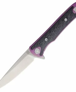 Artisan Cutlery Artisan ATZ1707GRE Shark, 3.94" S35VN Plain Blade, Purple Titanium TC4 Handle