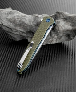 Artisan Cutlery Artisan ATZ1707PGN Shark, 3.94" D2 Steel Plain Blade, Green G-10 Handle -Buck Knives Sales atz1707pgn 2 73749.1566585985