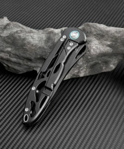 Artisan Cutlery Artisan Dragonfly ATZ1801GBKM, 3.94" M390 Black Plain Blade, Black TC4 Titanium Handle -Buck Knives Sales atz1801gbks 2 1 62270.1566586045