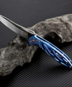 Artisan Cutlery Artisan Dragonfly ATZ1801GBUS, 3.94" S35VN Plain Blade, Blue TC4 Titanium Handle -Buck Knives Sales atz1801gbus 1 76732.1566586038